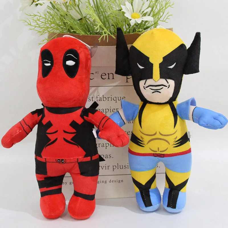 

Cartoon Anime Marvel series Wolverine&Deadpool Plush Doll Deadpool Wolverine Stuffed Toy Kids Gift Cool Marvel Plush Toys