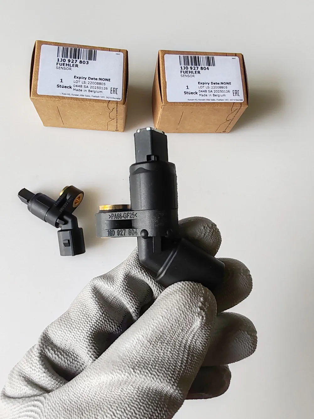 2er-Set OEM 1J0927803, 1J0927804 ABS-Raddrehzahlsensor links und rechts für VW Golf MK3 MK4 Bora Jetta Audi TT A3 Seat Skoda