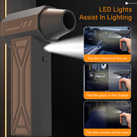 130000Rpm High-Speed Turbo Fan, 5 Nozzle Professional Kit and USB Fast Charging, Car Cleaning/Electronic Dust Removal/Outdoor Ba