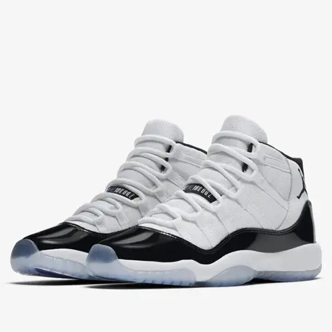 Nike Authentic Air Jordan 11 (GS) Women's Youth Basketball Shoes 378038-100