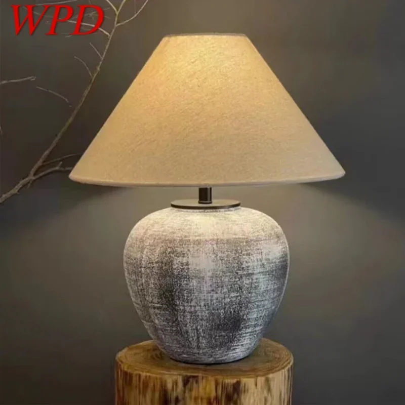 WPD Contemporary CeramicTable Lamp Creativity Living Room Bedroom Study Hotel Homestay engineering Desk Light