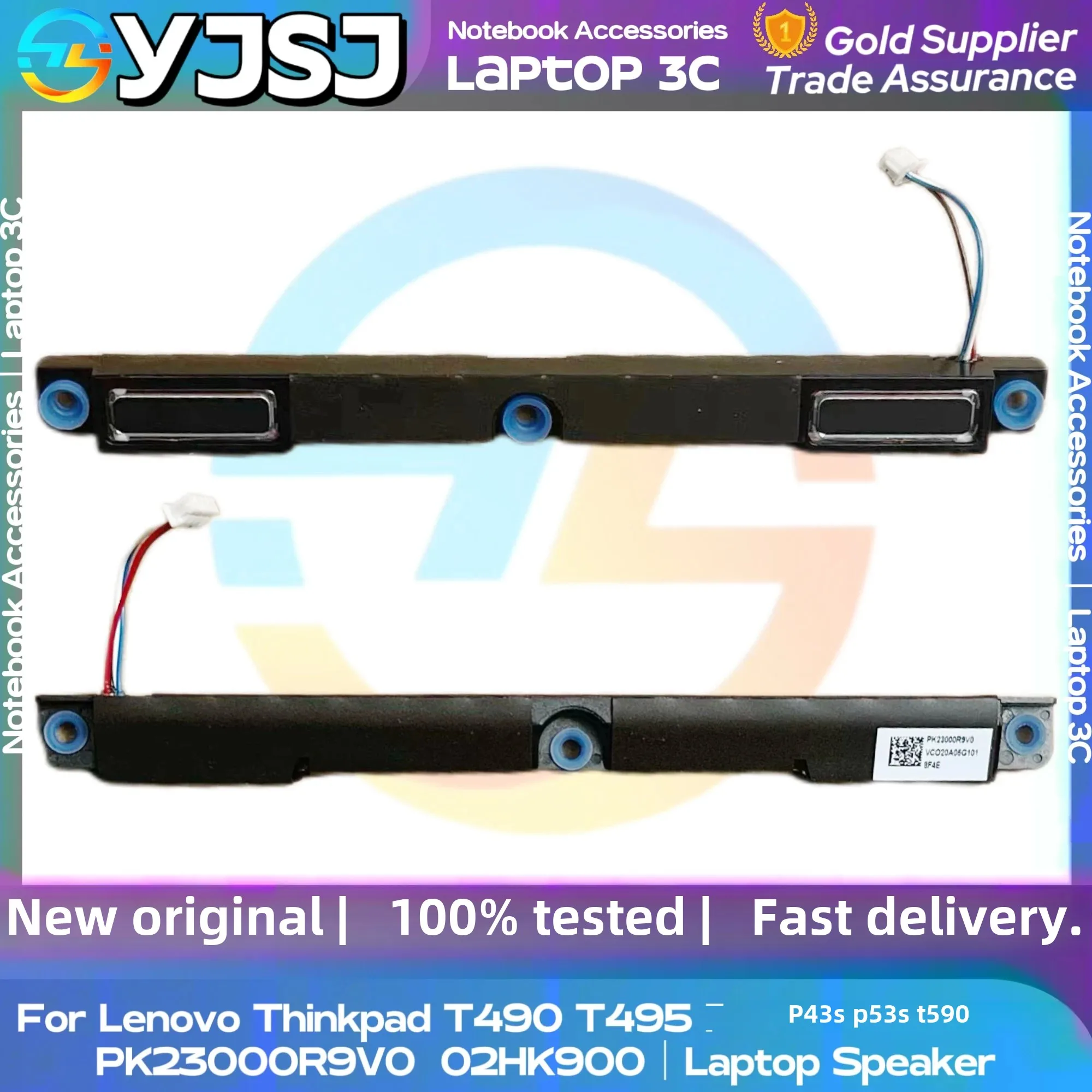 

New GENUINE Original Laptop SpeakerFor Lenovo Thinkpad T490 T495 P43S P53S T590 built-in speaker horn audio PK23000R9V0 02HK900