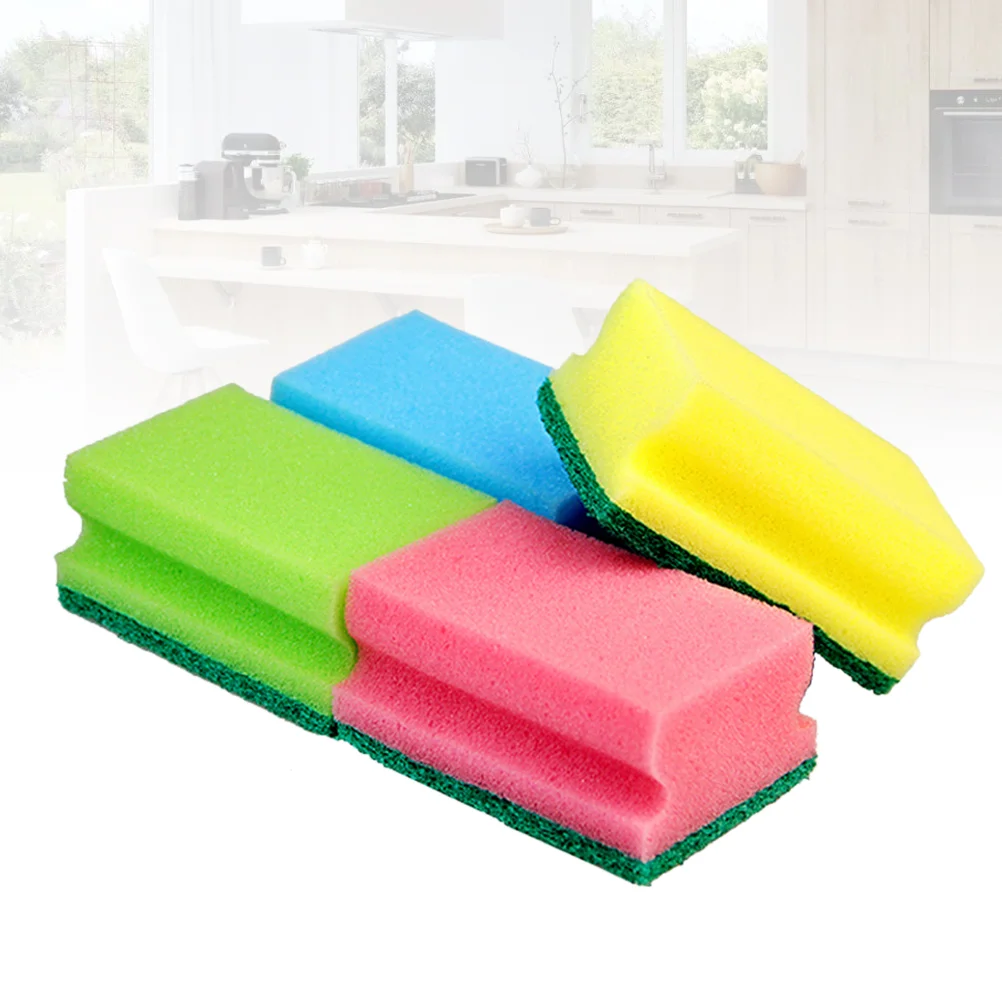 10db i-shaped multi-use tisztítás sponges non-scratch Bélyegragasztó Ingyenélő Súrolás antena sponges watercolor számára kitchens mosdó car(random