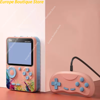 Video Game Console Mini Portable Retro TV Handheld Game Player Built-in 500 Games LCD Screen AV Output Support 2 Play