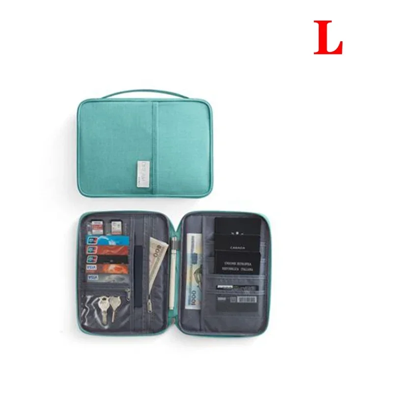 Vrouwen multifunctionele waterdichte reispaspoorthouder beschermhoes roze tassen familiedocument organisator reisaccessoires tas