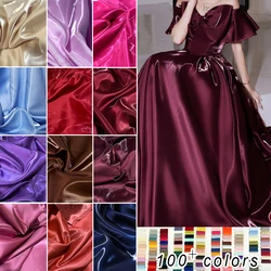 Luxury Glossy Liquid Satin Fabric Wide 1.5M Galaxy Water Gloss Satin Fabric for Dress Suit Clothing Fashion Designer Material