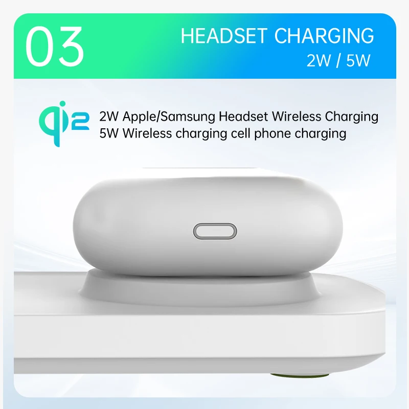 QI2 3 in 1 Magnetic Wireless Chargers For iPhone 16 15 14 13 12 Fast Charging Station For Apple Watch Airpods 2 3 4 stand - náhled 6