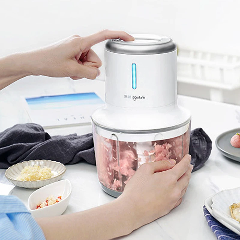 200W Senza Fili Tritacarne Mixer Elettrico Piccolo Multi-funzione Integratore Alimentare Macinato Macchina Da Cucina Peeling Aglio Affettatrice