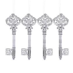 4pcs/12pcs Christmas Ornament Transparent Icicle Ice Xmas Tree Icicle Pendants For New Year Christmas Winter Party Hanging Decor