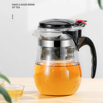 Teapot Brewing 900ml/750ml/500ml/350ml Resistant Glass Teapot and Cup Set Glass Tea Pot…