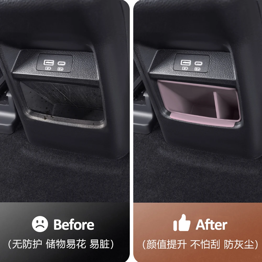 For BYD Seal U Sealion 6 Song Plus Central Control Rear Air Outlet Storage Box Expansion Supplies Silicone Material Storage Box - Image 4