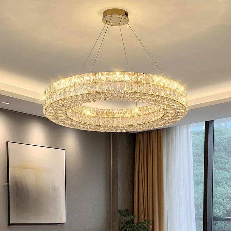 Home Decoration Pendant Lights, Luxury Crystal Living Room Chandelier, Bedroom Pendant Lamp, Ceiling Light, Indoor Lighting