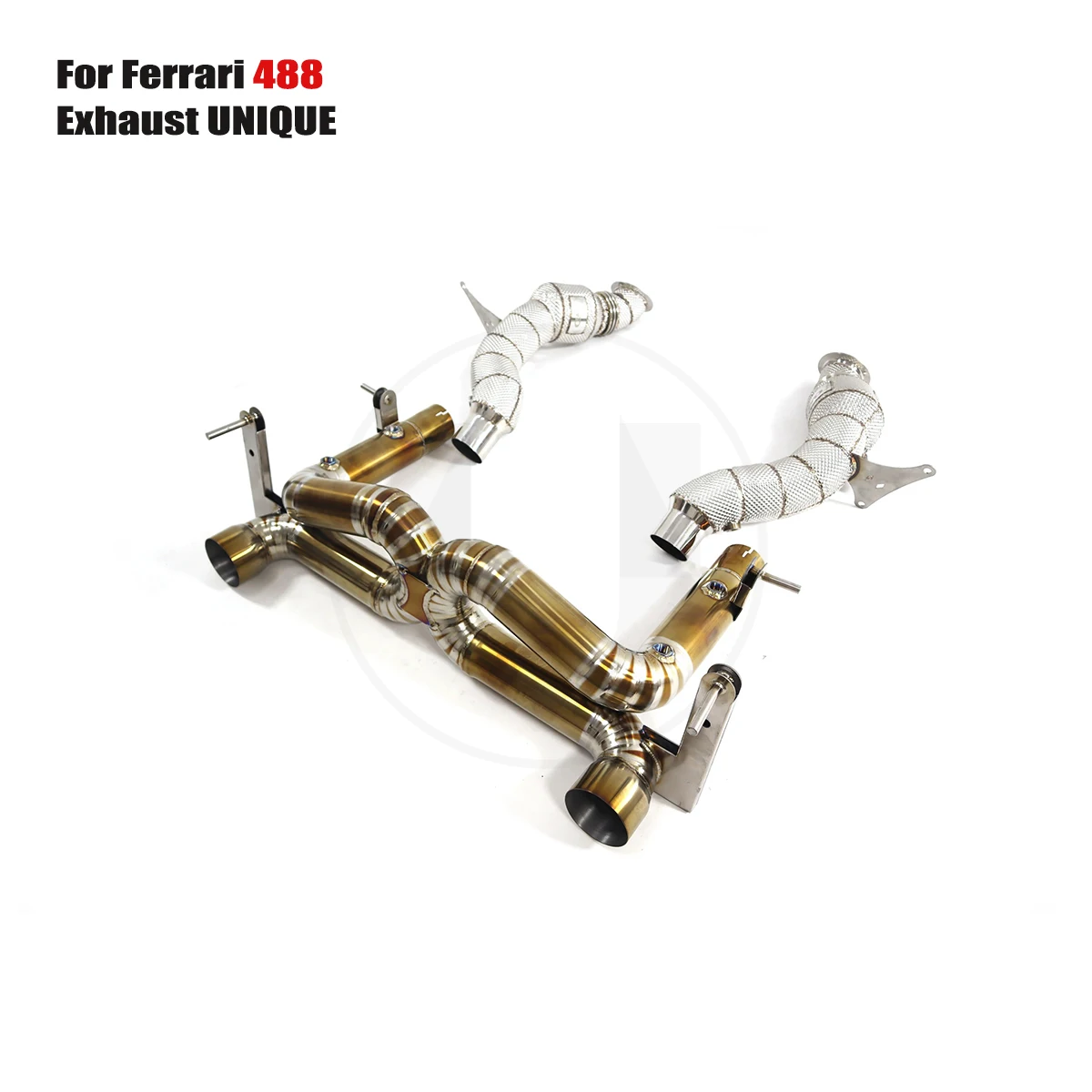 

UNIQUE Designs 2015-2019 Ferrari 488 3.9T TC4 titanium sports Valved Exhaust System