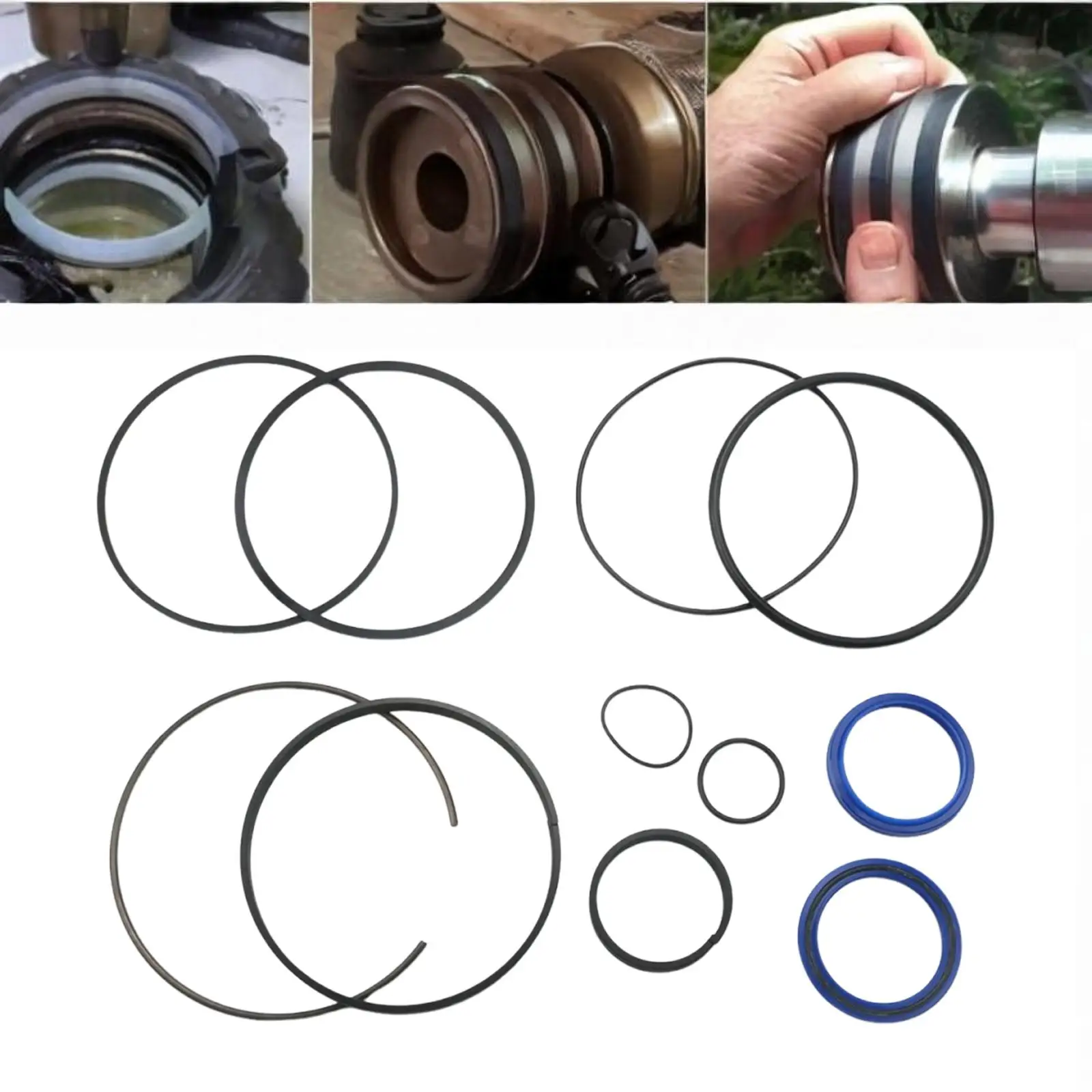 Cylinder Rebuild Seal Kit Easy to Install Practical Parts Portable Accessories Replacement Professional Hydraulic Log Splitter