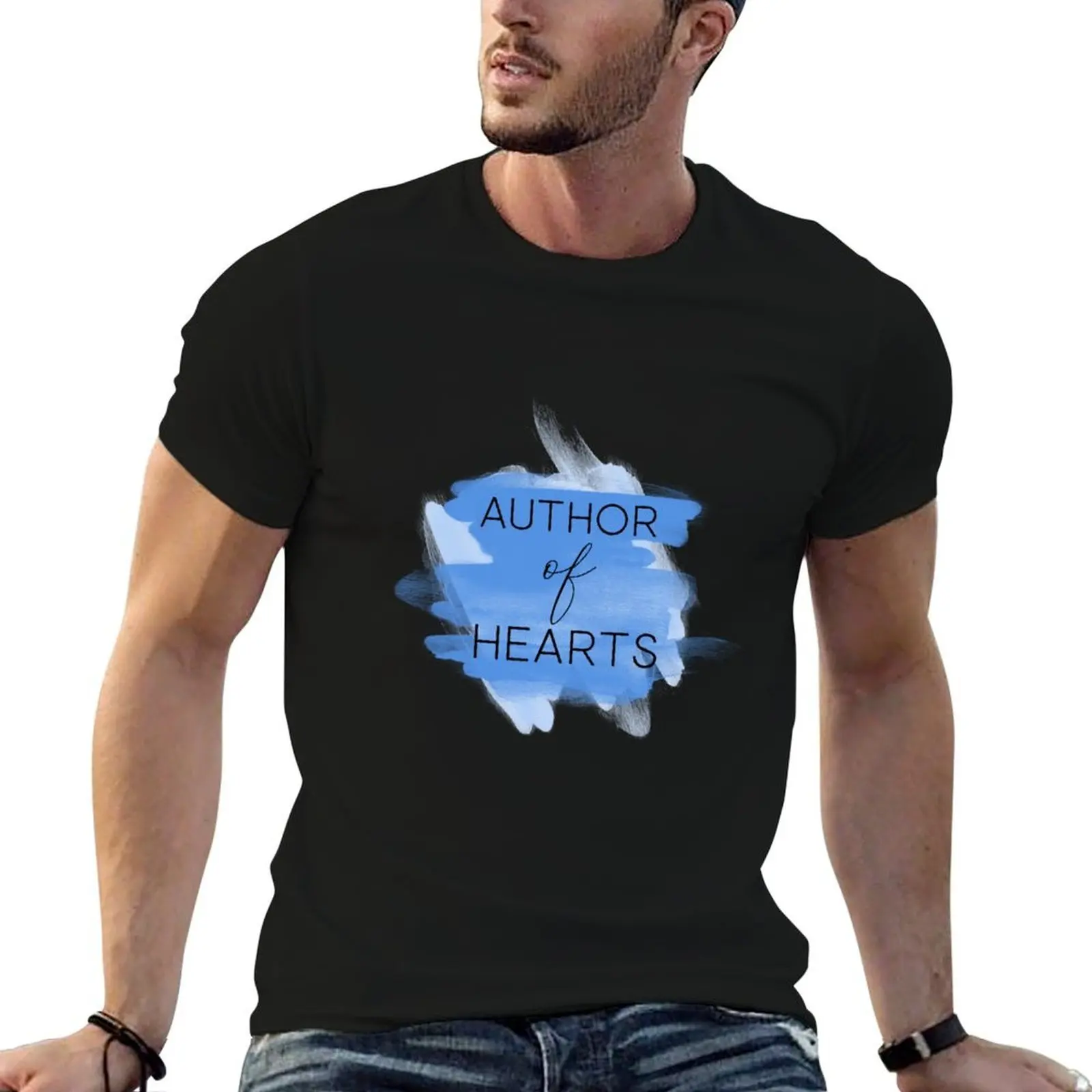 Author of Hearts Literary Book Romance Design T-Shirt Aesthetic clothing animal prinfor boys funny t shirts for men