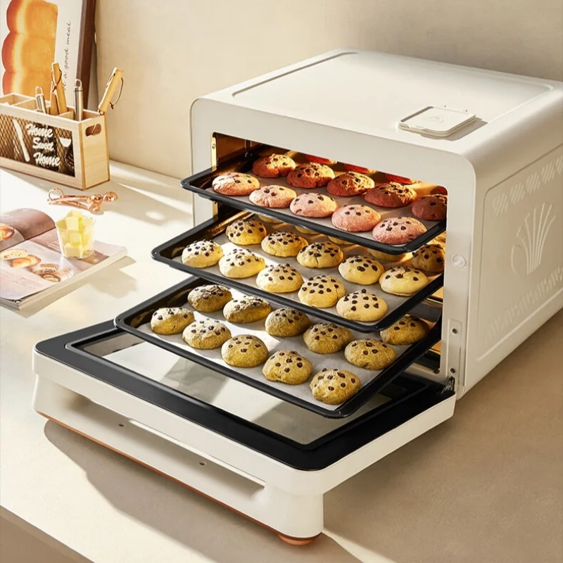 دايو 42L فرن حراري تجاري 3 رفوف مقلاة هوائية للخبز والمعجنات خبز كعك القمر المطبخ فرن متعدد الوظائف أبيض 220 فولت #1