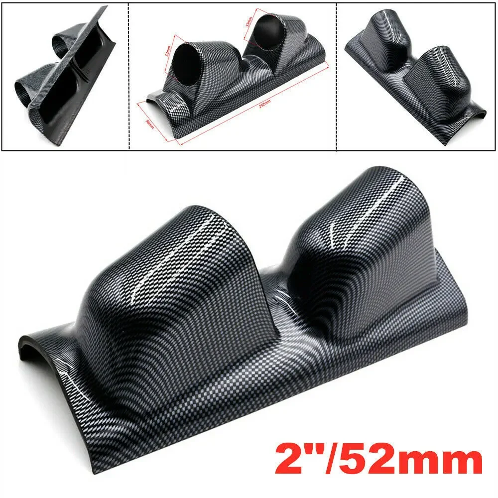 52mm 60mm Universal Car 2 Hole Left/Right Hand  Auto Dual Holes A-Pillar Holes Double Hose Guage Holder Pod Modified Instrument