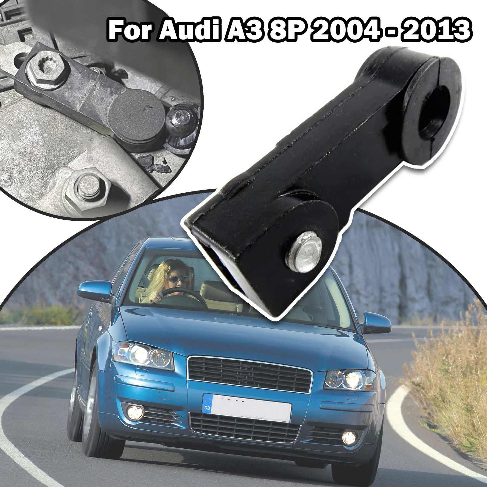 

For Audi A3 8P Gear Lever Collet Rod Linkage Control Automatic Gearbox Shift End 09G321397A 2004 2005 2006 2007 2008 2009- 2013