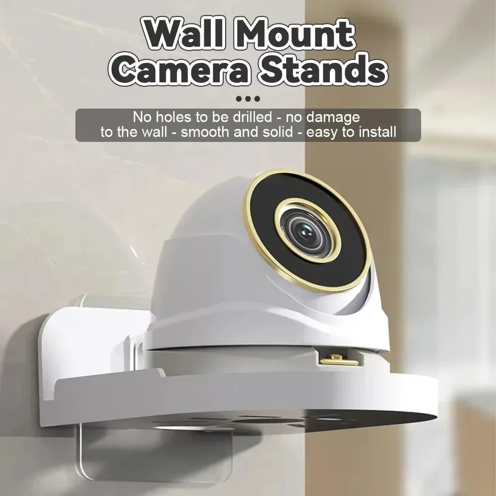 Small Security Camera Wall Mounting Bracket Non-Drilling Wall Shelf Baby Monitor Shelf Security Cameras Ledge Shelf