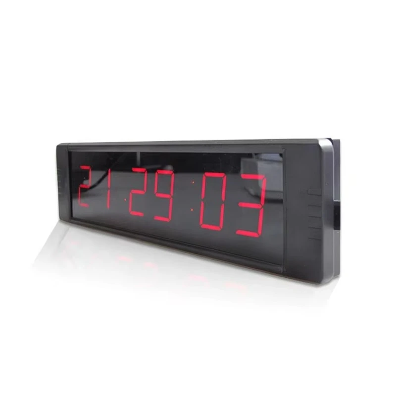 Aluminum alloy 1 inch 6-digit environmentally friendly metal table clock