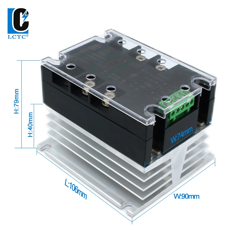 220V 380V 10A 25A 40A Enhanced Single Phase AC voltage Regulator Module Power Regulator Module With Heat Sink