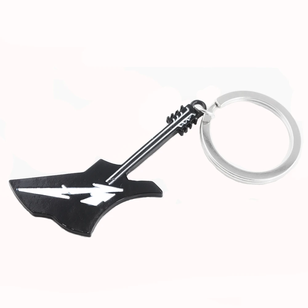 Fashion Guitar Keychain Creative Pendant Key Chain for Women Men Cool Car Keyring  Jewelry Gift