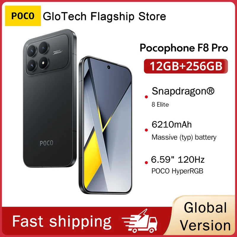 POCO F8 Pro 5G Global Version Smartphone Snapdragon 8 Elite 6.59