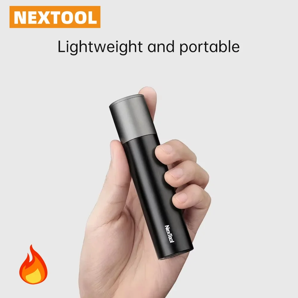 Brand New NexTool Portable Flashlight Outdoor Sports Warning Light Zoom LED Light Dual Mode Switching Outdoor Camping Flashlight