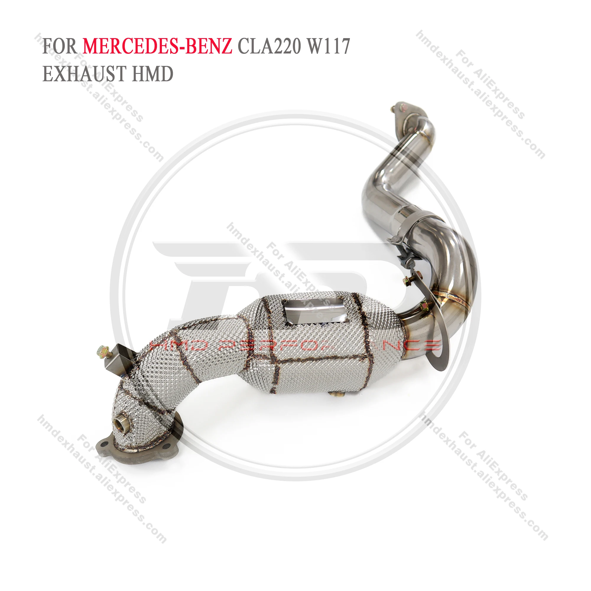 HMD Exhaust System Stainless Steel Performance Downpipe for Mercedes Benz CLA220 W117 2.0T With Heat Shield