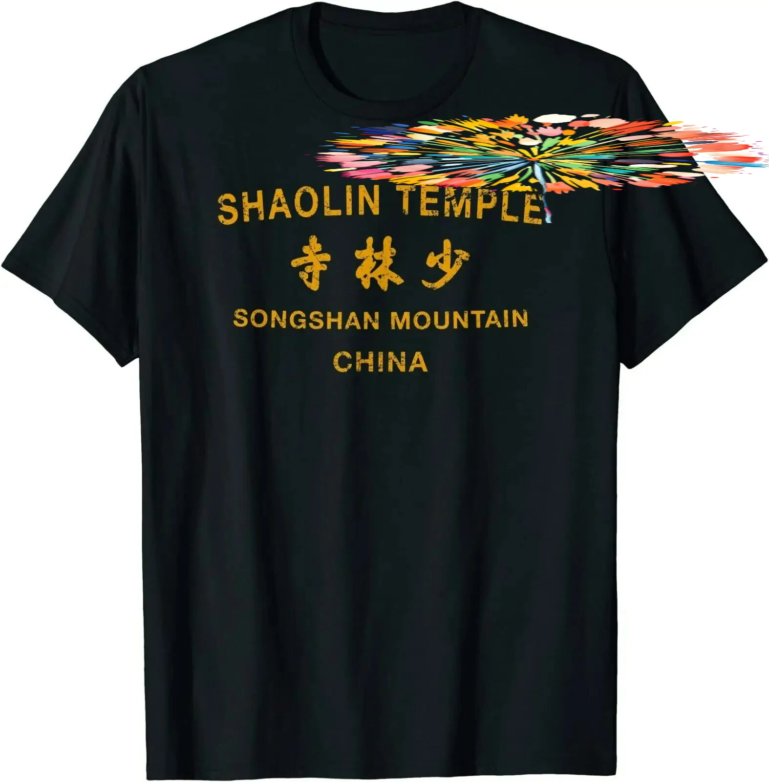 Shaolin Temple Kung Fu Chinese Martial Arts Character Gift T-Shirt 100% Cotton O-Neck Summer Short Sleeve Casual Mens T-shirt