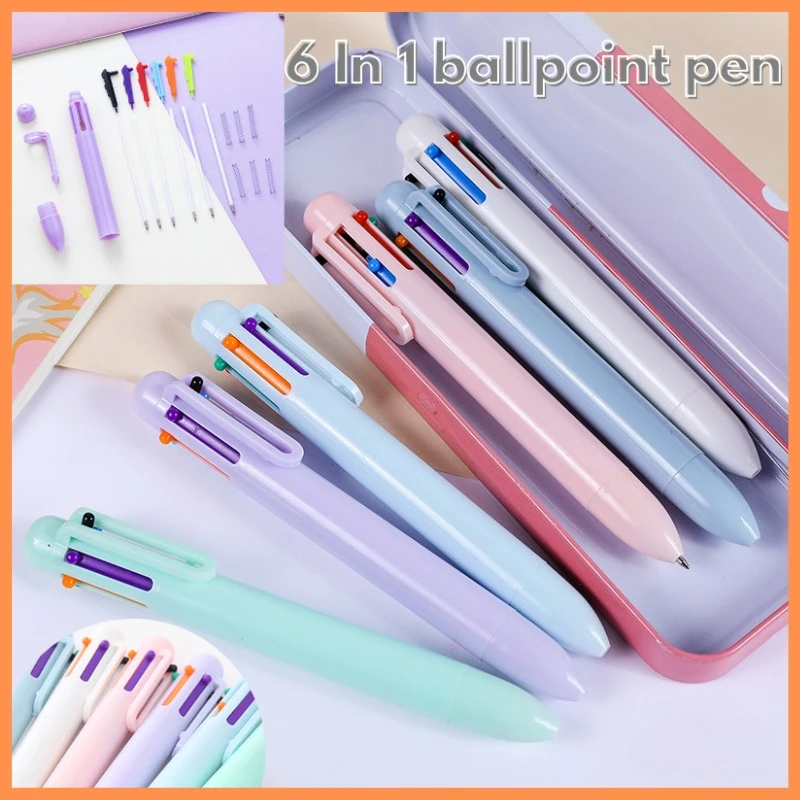 Многофункциональная-ручка-6-в-1-05-мм-выдвижная-в-стиле-макарон-для-школы-и-офиса