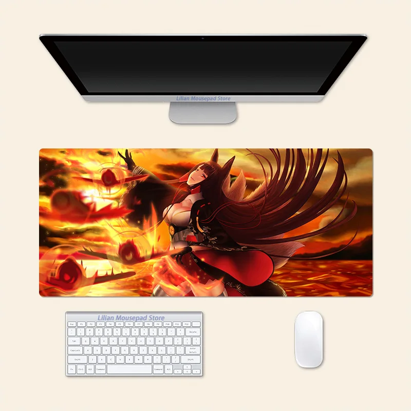 Akagi Azur Lane Anime Large Mouse Pad PlayMat Office Mousepad Game Creative Desk Gaming Mat