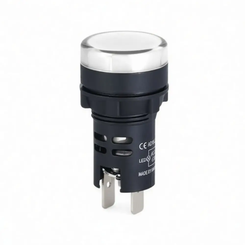 High Quality AD16 22mm LED Power Indicator Light Industrial Signal Device For Electrical Machinery Dashboard 12V 24V 220V 380V