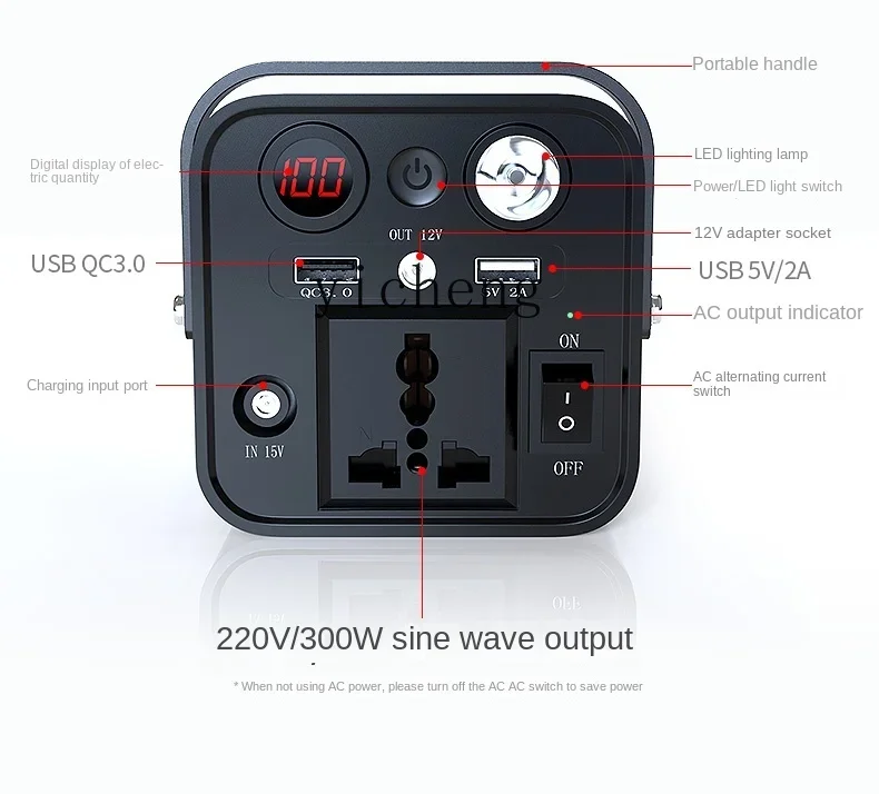 Zf Outdoor Mobiele Voeding Batterij Huishoudelijke Noodstart Back-Up Voeding