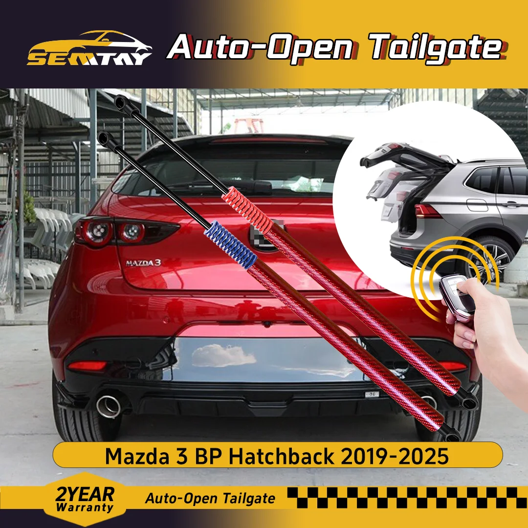 SEMTAY Automatic Lifting Trunk Struts with Spring for BP Hatchback 2019-2025 Mazda 3 BP Rear Tailgate Boot Lift Supports