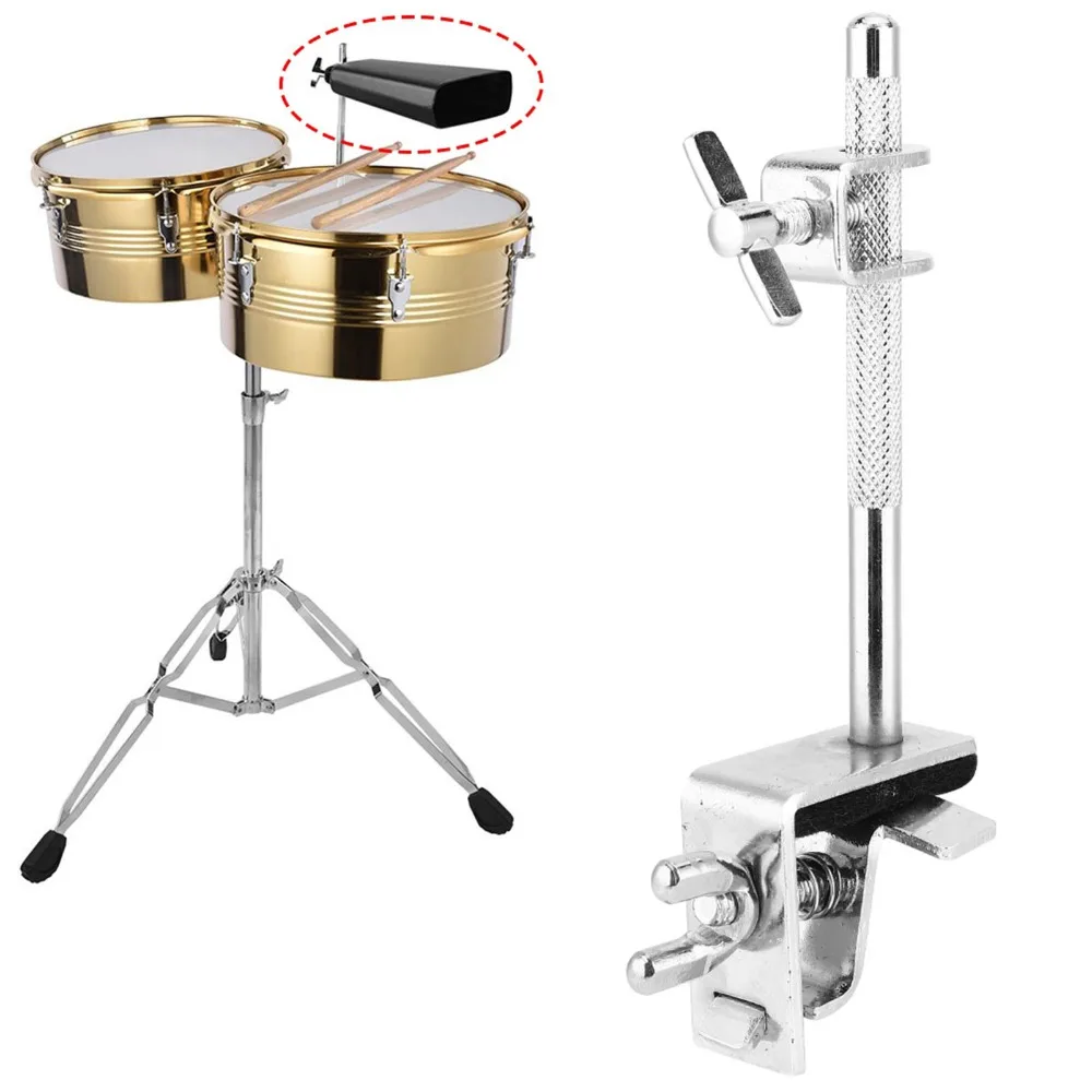​ Plata ​ Abrazadera de cencerro ​ ​ Montado en aro ​ ​ Altura ajustable ​ ​ Soporte de campana de tambor ​   Mandíbulas de acción paralelas ​ ​ Abrazadera de hardware de tambor