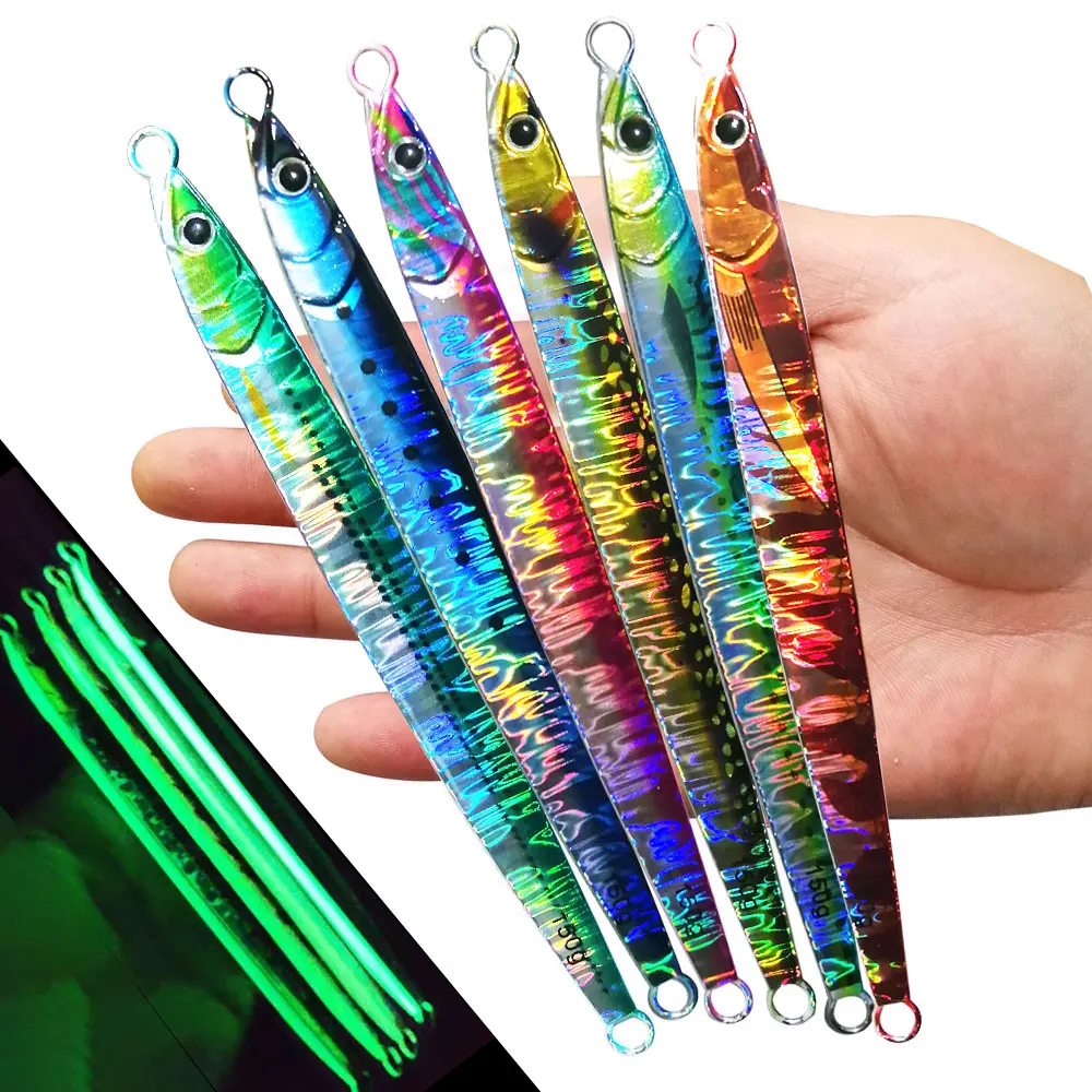 

AS Speed Falling Jig Lure Fast UV Jig 3D Print Fishing Glow Angler 150g180g Metal Vertical Hard Bait Sinking Jigging Pesca Bait