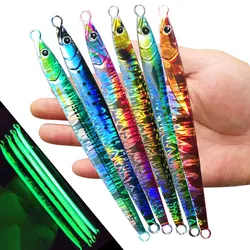 AS Speed Falling Jig Lure Fast UV Jig 3D Print Fishing Glow Angler 150g180g Metal Vertical Hard Bait Sinking Jigging Pesca Bait