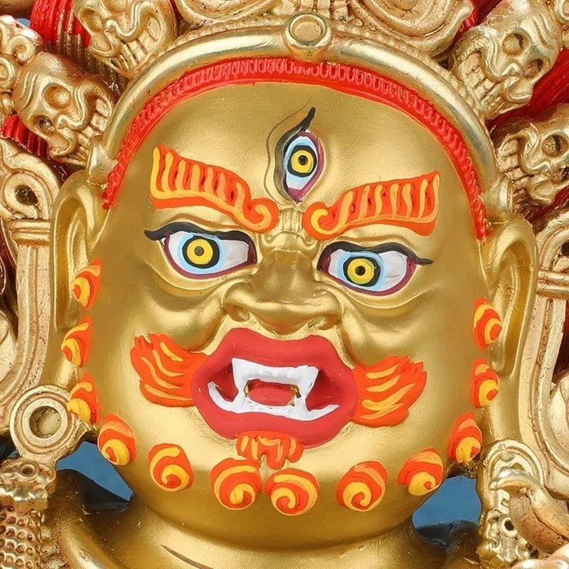 10Gilt copper statue of Vajrakhandara Bodhisattva, imitation of Nepalese Tibetan Tantric worship figure