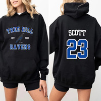 TREE HILL RAVENS Hoodie One Tree Hill Nathan Scott 23 Hooded Sweatshirt North Carolina Tv Show Men Women Hoodies Oth Fans Gifts