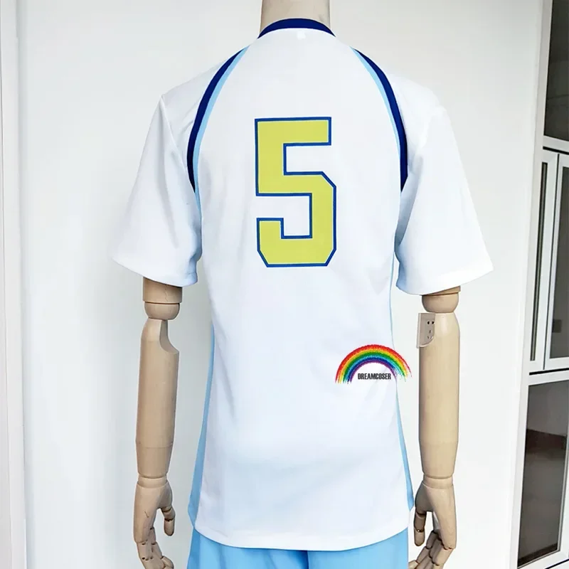 Haikyuu!! Traje de voleibol Kamomedai High Korai, traje de Cosplay de todas las tallas, ropa deportiva Hoshiumi, uniforme de Jersey CM