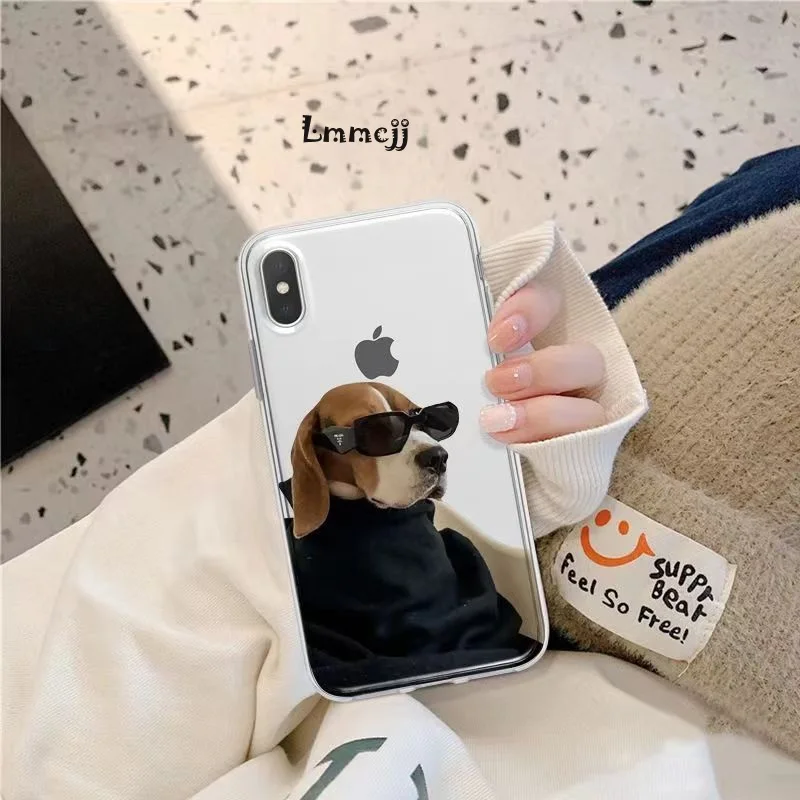 Lmmcjj Cool Dog Phone Case For Samsung Galaxy A54 A53 A23 A22 A33 A52 A13 A14 A31 A32 S23 Ultra S22 Plus S21 FE Silicone Cover