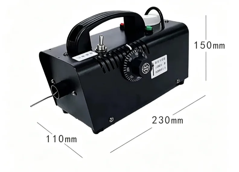 12V portable car fog machine, low-pressure smoke sprayer for outdoor photography/disinfection/leak detection