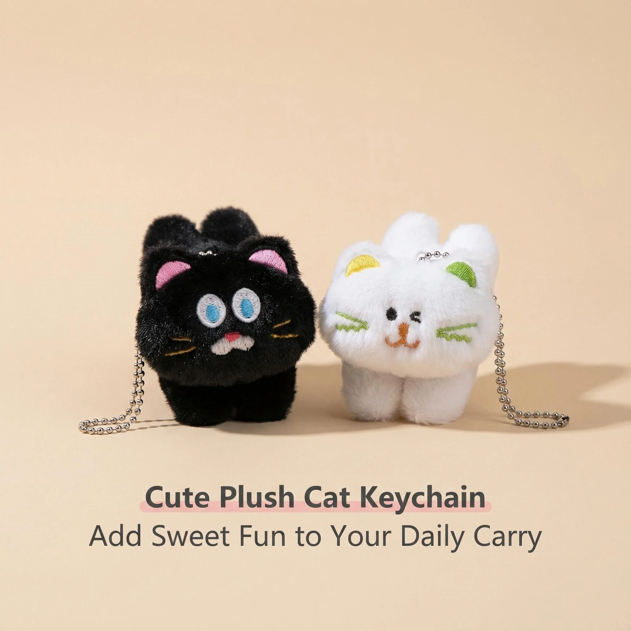 

Cute Kitten Keychain Pendant, Suitable For Backpacks, Decoration, Parties, Birthdays, Christmas Gifts, It'S A Healing Little Do