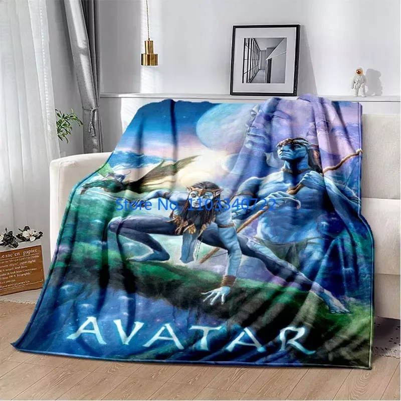 

Avatar Soft Plush Blanket Flannel Kids Blanket Throw for Bed Sofa Nap Blankets 150x200cm Boy Girl Festival Gift