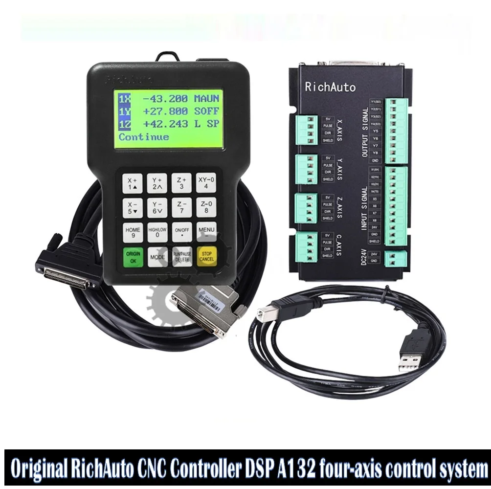 

Richauto A132 Dsp Cnc Motion Controller A132s A132e4 Axis Linkage Engraving Machine Control System English Version