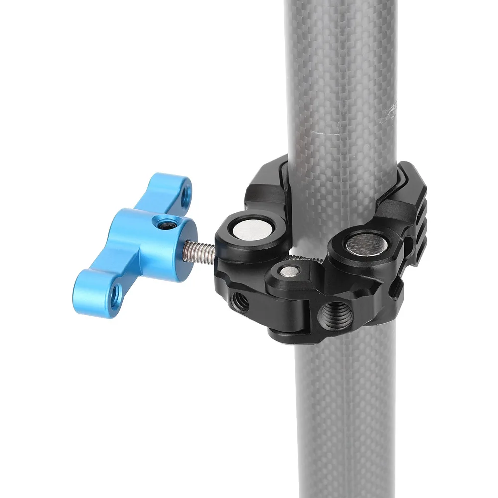 

Суперзажим-краб с резьбовыми отверстиями 1/4" и 3/8", зажим-краб для крепления DSLR-камер, штанг, ЖК-мониторов, осветителей