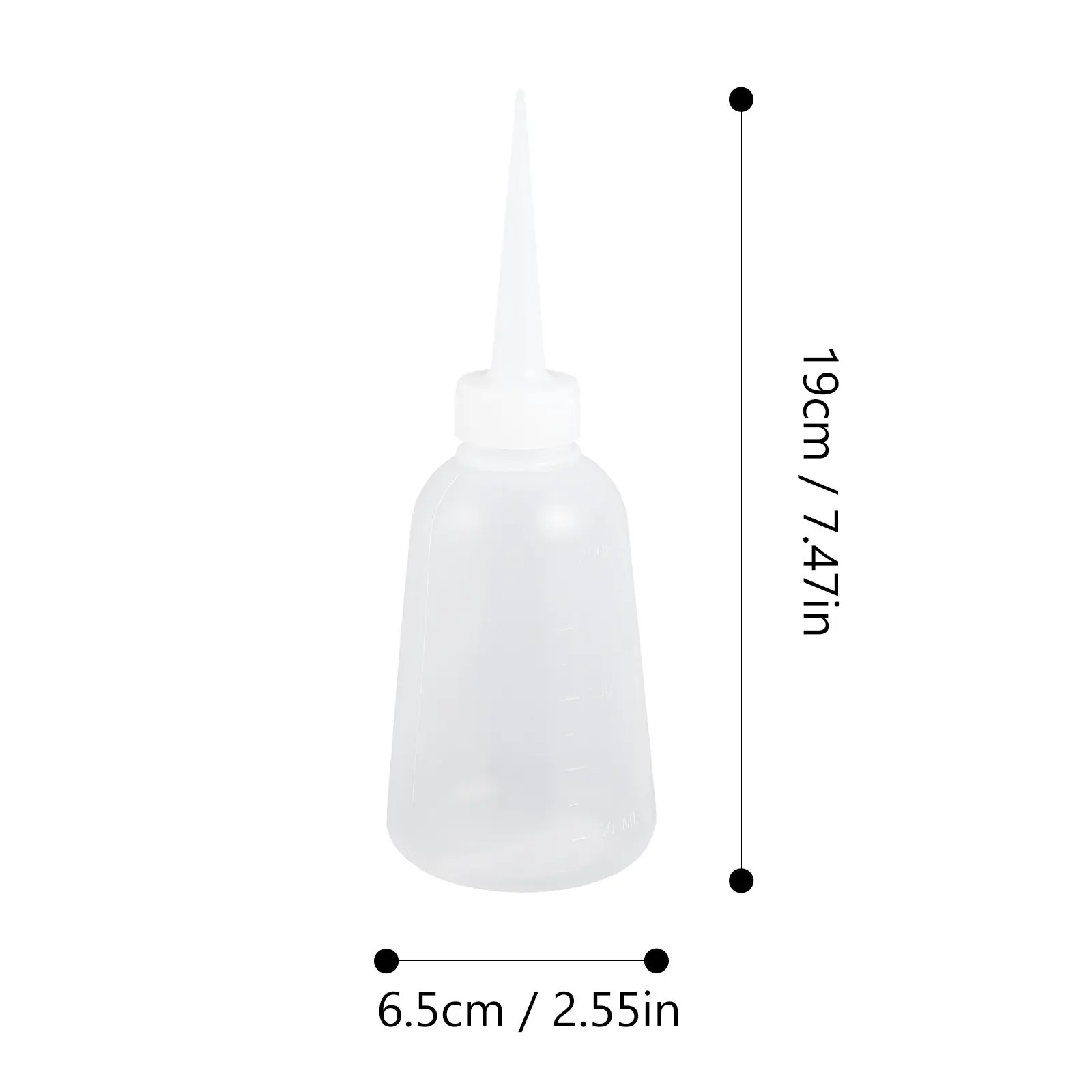 10Pcs 250Ml Liquid Glue Precision Applicator Bottle Transparent Reusable Plastic Dropper Bottle for Sand Art Glue Adhesives