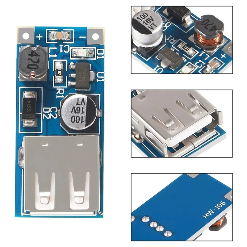 DC-DC boost module (0.9V~5V) boosts 5V 600MA USB circuit board mobile power supply