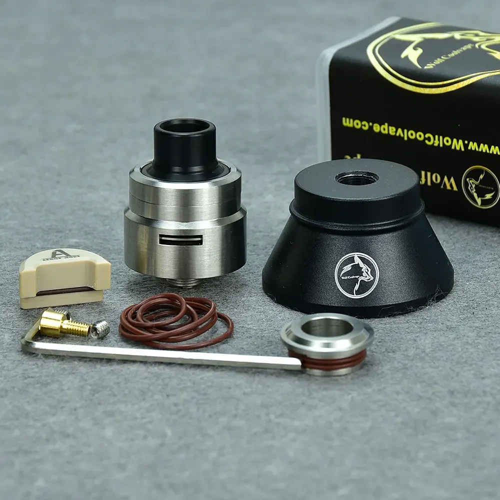 Armor 1.0 RDA 22mm by Wolfcoolvape - MTL Vape 316SS Single Coil Rebuildable Atomizer